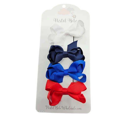 Shades of Nautical Hairbows 4 count